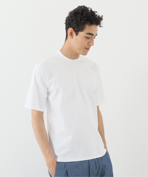 EDIFICE（エディフィス）の「COOL PROPRATE クルーネック Tシャツ（Tシャツ/カットソー・メンズ・ホワイト/ブラック/ベージュ/ネイビー・SMALL/MEDIUM/LARGE）」の2枚目の写真