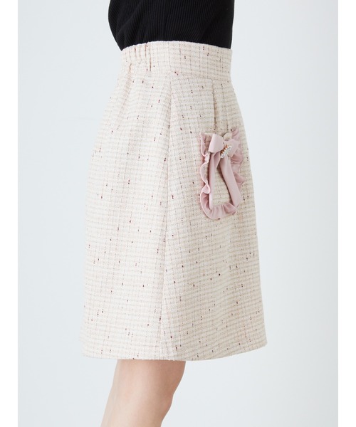 Ank Rouge（アンクルージュ）の「サマーツイード台形スカート（スカート・レディース・ブラック/ブルー/ピンク・M）」の14枚目の写真