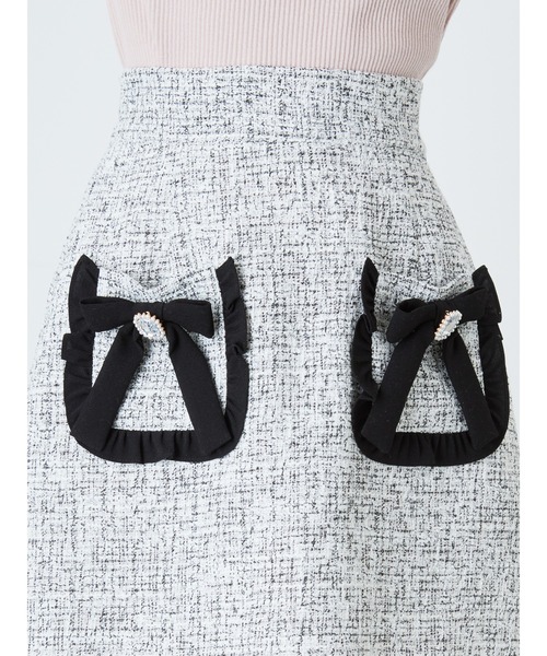 Ank Rouge（アンクルージュ）の「サマーツイード台形スカート（スカート・レディース・ブラック/ブルー/ピンク・M）」の19枚目の写真