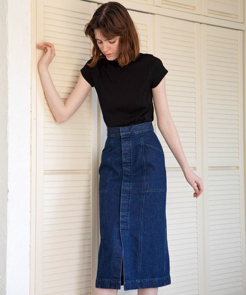 mangata(モンガータ)の「High neck tee(Tシャツ/カットソー・レディース・ホワイト/ブラック・FREE)」の13枚目の写真