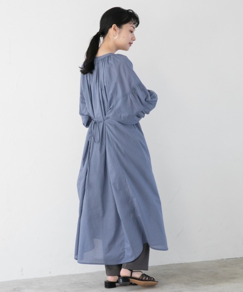 LOWRYS FARM（ローリーズファーム）の「ソデボリュームボイルワンピース　952215（ワンピース・レディース・オフホワイト/ブラック/ダークブラウン/ブルー/イエロー・FREE）」の20枚目の写真