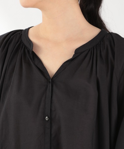 LOWRYS FARM（ローリーズファーム）の「ソデボリュームボイルワンピース　952215（ワンピース・レディース・オフホワイト/ブラック/ダークブラウン/ブルー/イエロー・FREE）」の16枚目の写真