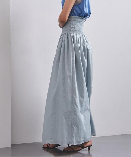 UNITED ARROWS（ユナイテッドアローズ）の「UWCC C シャーリング 2WAY ワンピース◆（ワンピース・レディース・ライム/ブラック・FREE）」の11枚目の写真