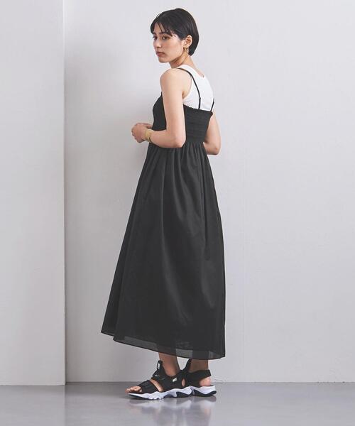 UNITED ARROWS（ユナイテッドアローズ）の「UWCC C シャーリング 2WAY ワンピース◆（ワンピース・レディース・ライム/ブラック・FREE）」の15枚目の写真