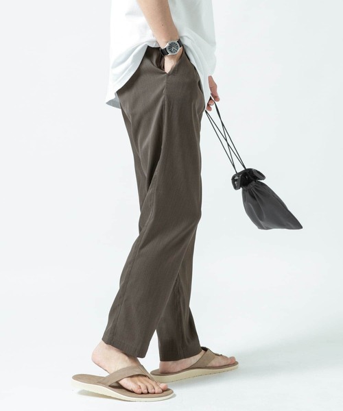 ITEMS URBANRESEARCH(アイテムズ アーバンリサーチ)の「【セットアップ着用可能】パナマイージーパンツ(その他パンツ・メンズ・ネイビー/ブラック/ブラウン・MEDIUM/LARGE)」の8枚目の写真