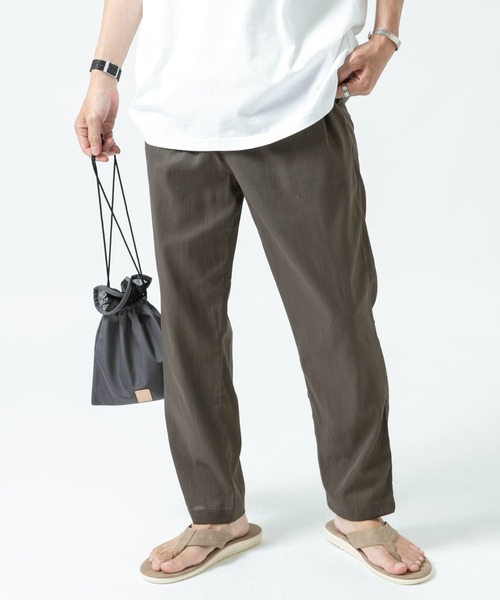 ITEMS URBANRESEARCH(アイテムズ アーバンリサーチ)の「【セットアップ着用可能】パナマイージーパンツ(その他パンツ・メンズ・ネイビー/ブラック/ブラウン・MEDIUM/LARGE)」の5枚目の写真