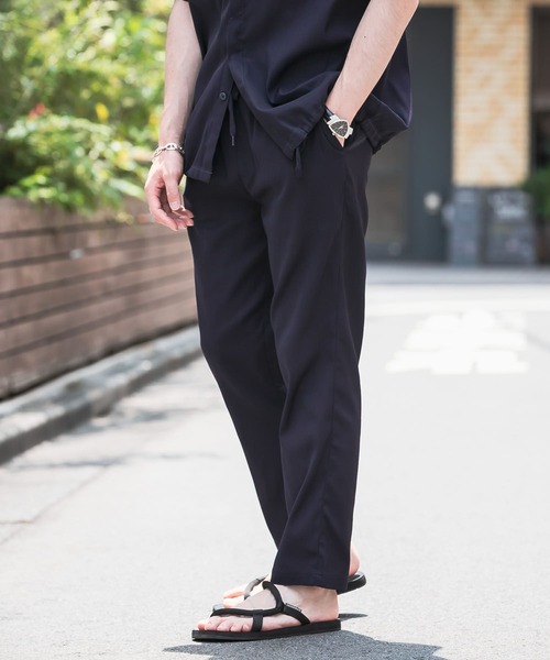 ITEMS URBANRESEARCH(アイテムズ アーバンリサーチ)の「【セットアップ着用可能】パナマイージーパンツ(その他パンツ・メンズ・ネイビー/ブラック/ブラウン・MEDIUM/LARGE)」の7枚目の写真