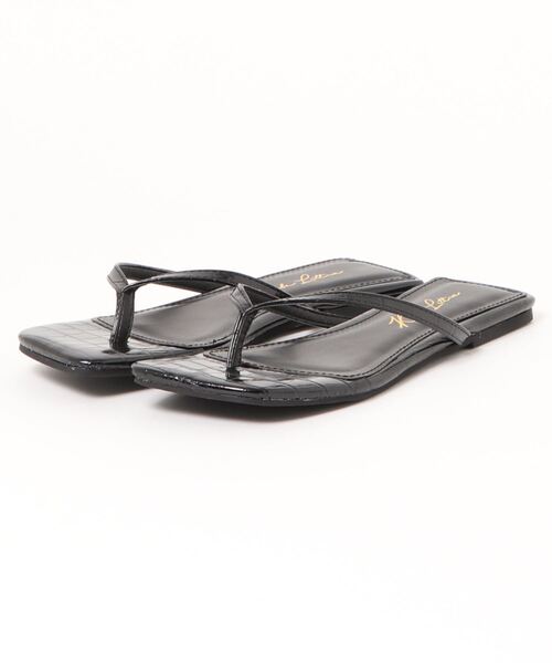 KOBE LETTUCE（コウベレタス）の「スクエアトゥトングサンダル（サンダル・レディース・ブラック系その他/ベージュ/カーキ/ベージュ系その他・LL/S/L/M）」の11枚目の写真