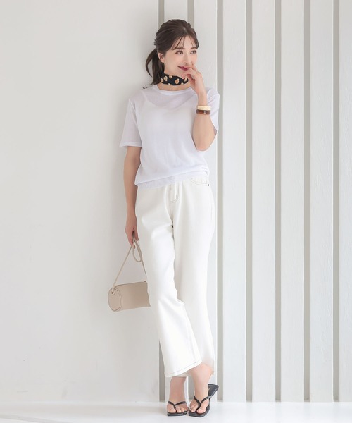 KOBE LETTUCE（コウベレタス）の「スクエアトゥトングサンダル（サンダル・レディース・ブラック系その他/ベージュ/カーキ/ベージュ系その他・LL/S/L/M）」の16枚目の写真