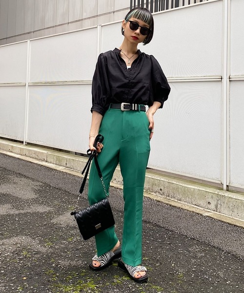 PAGEBOY（ページボーイ）の「ボリュームスリーブブラウス2（シャツ/ブラウス・レディース・オフホワイト/ブラック/ブラウン系その他/ベージュ系その他/オリーブ・FREE）」の8枚目の写真