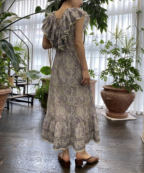 AS KNOW AS PINKY（アズノゥアズピンキー）の「インド舞い降りる花弁ワンピース（ワンピース・レディース・グリーン系/ネイビー系/ピンク系・FREE）」の21枚目の写真