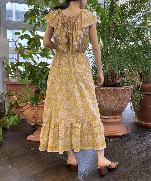 AS KNOW AS PINKY（アズノゥアズピンキー）の「インド舞い降りる花弁ワンピース（ワンピース・レディース・グリーン系/ネイビー系/ピンク系・FREE）」の22枚目の写真