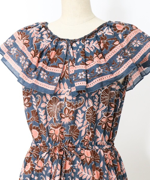 AS KNOW AS PINKY（アズノゥアズピンキー）の「インド舞い降りる花弁ワンピース（ワンピース・レディース・グリーン系/ネイビー系/ピンク系・FREE）」の20枚目の写真