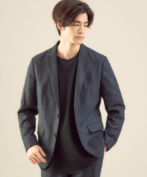 green label relaxing(グリーンレーベルリラクシング)の「ホームスパン NT 2B ジャケット -ストレッチ-(テーラードジャケット・メンズ・その他1/ネイビー/グレー/ダークブラウン/その他2・LARGE/MEDIUM/X-LARGE/XX-LARGE/X-SMALL/SMALL)」の5枚目の写真