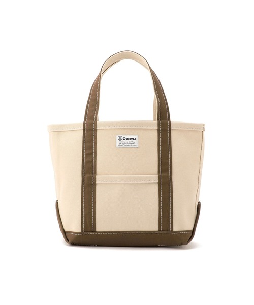 ORCIVAL(オーシバル)の「【ORCIVAL】キャンバストートバッグ 小(トートバッグ・レディース・ブラック/アイボリー/B/C/ブラック系その他/グレー系その他/ブラウン系その他/A・-)」の6枚目の写真