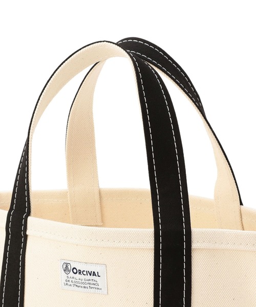 ORCIVAL(オーシバル)の「【ORCIVAL】キャンバストートバッグ 小(トートバッグ・レディース・ブラック/アイボリー/B/C/ブラック系その他/グレー系その他/ブラウン系その他/A・-)」の14枚目の写真