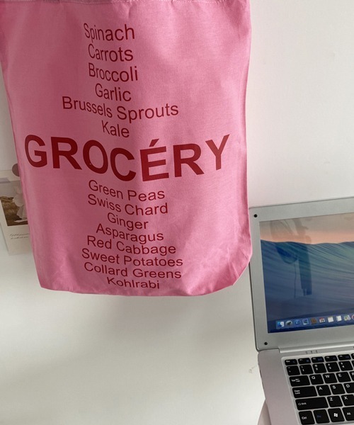 HALEY PESCA（ヘーリーペスカ）の「HALEY PESCA/ロゴ入り韓国風トートバッグ（トートバッグ・レディース・ブラウン/ピンク/イエロー/ブラウン系その他/イエロー系その他/ピンク系その他・FREE）」の12枚目の写真