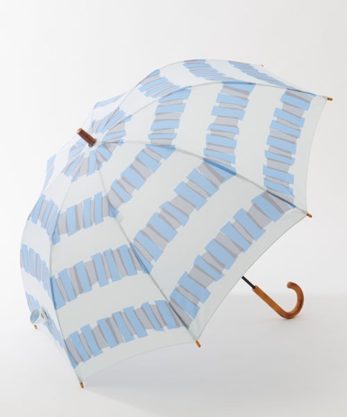 392 plusm（サンキューニプリュスエム）の「Umbrella Long 60 - cellophane - 790176（長傘・レディース・ピンク/ブルー/イエロー・60cm）」の2枚目の写真