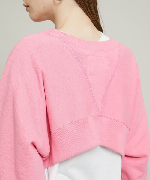 JANE SMITH / JOHN SMITH（ジェーンスミスジョンスミス）の「【JANE SMITH(ジェーンスミス)】スウェットショートプルオーバー 21WCT-#938L（スウェット・レディース・グレー/ピンク・36）」の13枚目の写真