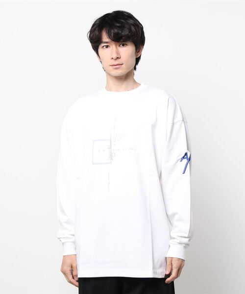 A4A(エーフォーエー)の「A4A(エーフォーエー) FRAME LONGSLEEVE シャツ(Tシャツ/カットソー・メンズ・ホワイト/ブラック・FREE)」の1枚目の写真