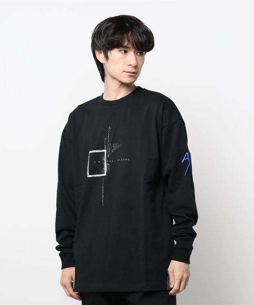 A4A(エーフォーエー)の「A4A(エーフォーエー) FRAME LONGSLEEVE シャツ(Tシャツ/カットソー・メンズ・ホワイト/ブラック・FREE)」の2枚目の写真