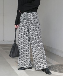 CORNERS | 【2021AW新作】ジオメトリック柄ジャガードニットスラックスパンツ(その他パンツ)