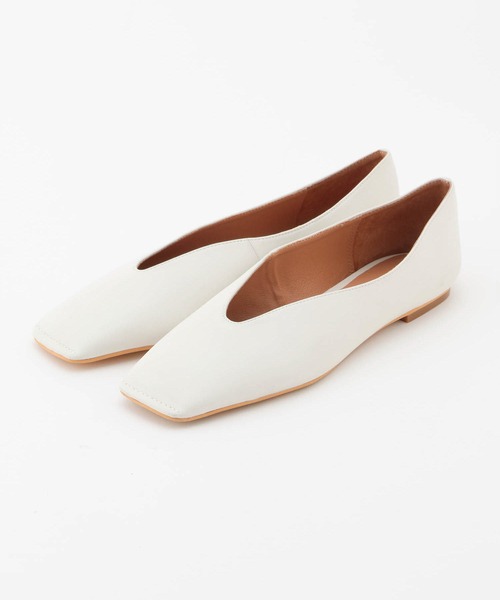 ROPE'（ロペ）の「ソフトスクエアカッターシューズ（パンプス・レディース・ホワイト/ブラック/パープル系その他・36/37/36.5/37.5/35.5）」の9枚目の写真