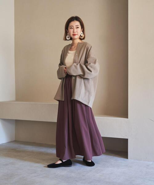 coen（コーエン）の「【復刻】USAコットン裏起毛スウェットミディアム丈カーディガン（WEB限定カラー）（カーディガン/ボレロ・レディース・ブラック/ダークグレー/モカ/ナチュラル・FREE）」の21枚目の写真