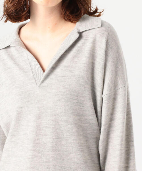 TOMORROWLAND - PLANE WOOL POLO COLLAR PULLOVER / プレーン