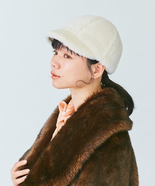 kaorinomori（カオリノモリ）の「カオリノモリ　ジェーンメアキャス（キャスケット・レディース・ブラウン/ホワイト・M/57.5cm）」の16枚目の写真