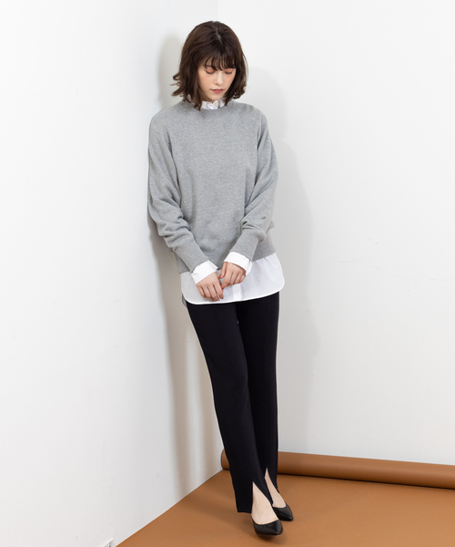 Rouge vif（ルージュヴィフ）の「フロントスリットウエストゴムパンツ（その他パンツ・レディース・グリーン/モカ/ブラック・36/38）」の11枚目の写真