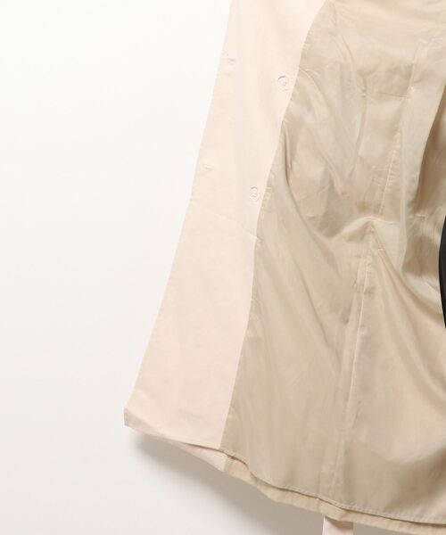 TINA:JOJUN(ティーナジョジュン)の「配色切り替え トレンチコート TINA:JOJUN(トレンチコート・レディース・ライトベージュ/ベージュ・M)」の14枚目の写真