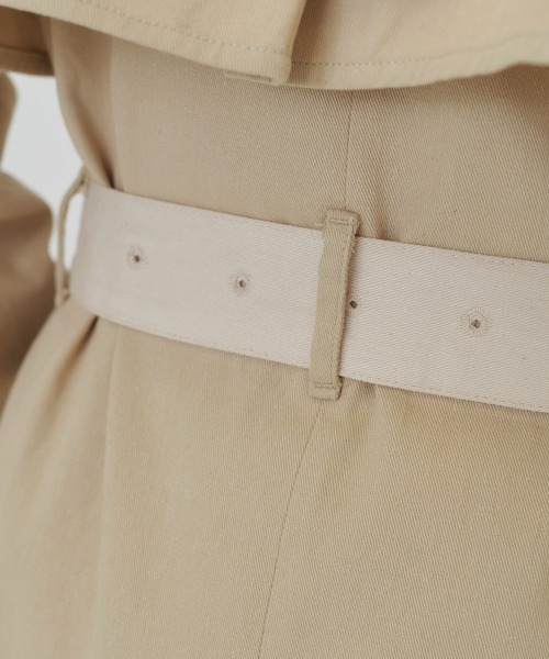 TINA:JOJUN(ティーナジョジュン)の「配色切り替え トレンチコート TINA:JOJUN(トレンチコート・レディース・ライトベージュ/ベージュ・M)」の21枚目の写真