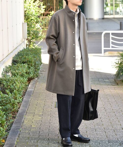 SHIPS any（シップス エニィ）の「SHIPS any: 撥水 ストレッチ メルトン スタンドカラー コート◇（その他アウター・メンズ・ネイビー/グレー/キャメル・SMALL/MEDIUM/LARGE/X-LARGE）」の11枚目の写真