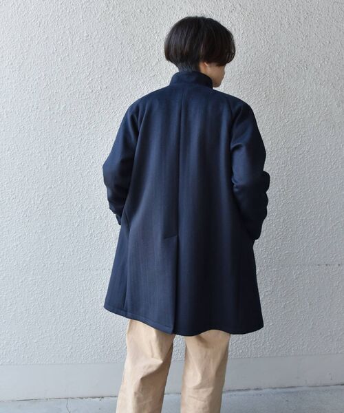 SHIPS any（シップス エニィ）の「SHIPS any: 撥水 ストレッチ メルトン スタンドカラー コート◇（その他アウター・メンズ・ネイビー/グレー/キャメル・SMALL/MEDIUM/LARGE/X-LARGE）」の12枚目の写真