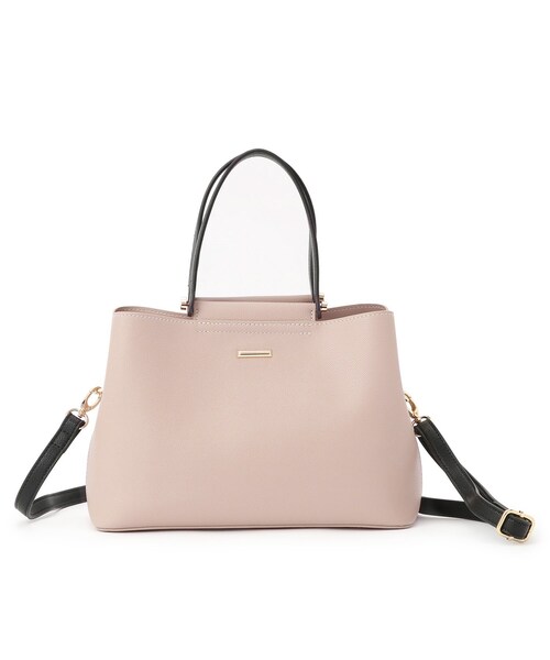 DRESKIP(ドレスキップ)の「◆持ち手切り替えあおりトート(トートバッグ・レディース・ブラック/ベージュ/ブルー・00)」の2枚目の写真