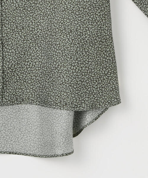 SOULEIADO（ソレイアード）の「シルクプリント オーバーサイズシャツ（シャツ/ブラウス・メンズ・ブラック系その他/グリーン系その他3/グレー系その他/ブルー系その他4/グリーン系その他2・5/6）」の10枚目の写真