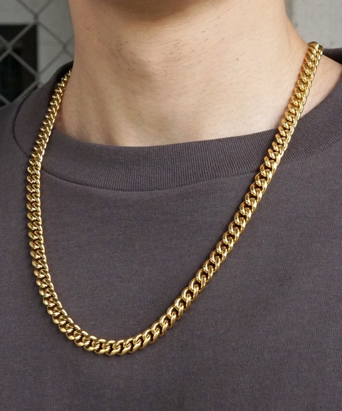 SBG（エスビー）の「SBG 喜平チェーンネックレス8ｍｍ（ネックレス・メンズ・シルバー/ゴールド・50cm/60cm）」の5枚目の写真