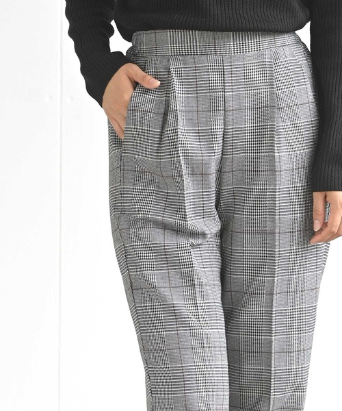 rps(アールピーエス)の「先染めセンタープレステーパードパンツ(スラックス・レディース・グレー/チャコールグレー/ブラウン・M)」の21枚目の写真