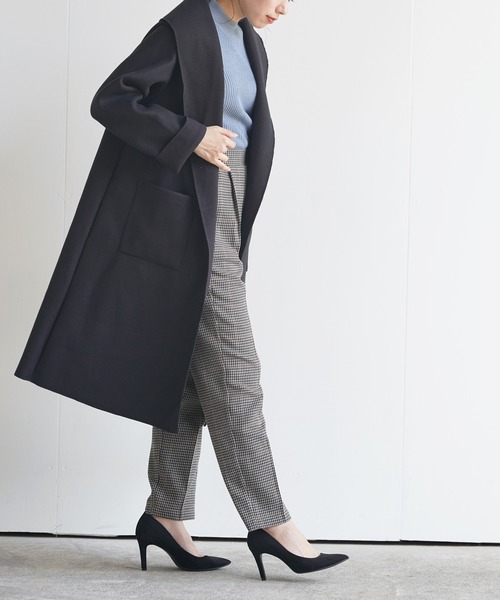 rps(アールピーエス)の「先染めセンタープレステーパードパンツ(スラックス・レディース・グレー/チャコールグレー/ブラウン・M)」の11枚目の写真