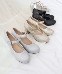 LibertyDoll チャンキーヒールストラップパンプス