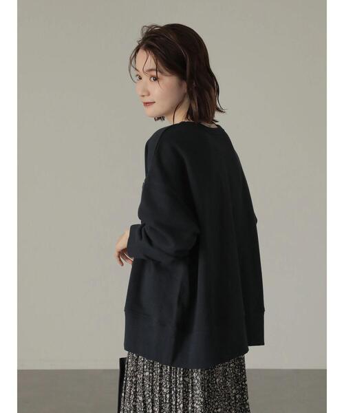 AMERICAN HOLIC(アメリカンホリック)の「ワッペンロゴ裏毛カットプルオーバー(スウェット・レディース・ネイビー/チャコールグレー・L/M)」の12枚目の写真