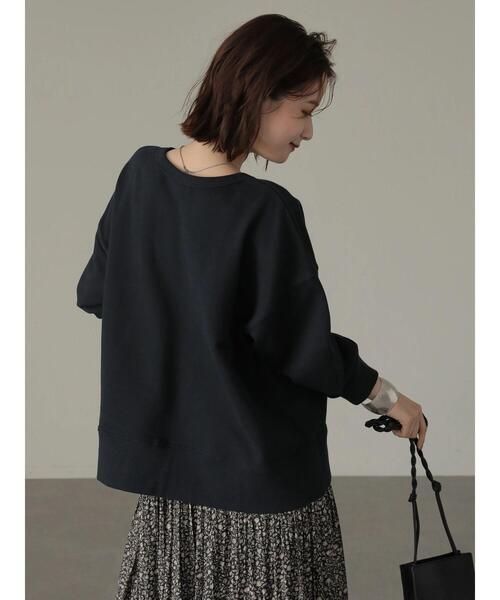 AMERICAN HOLIC(アメリカンホリック)の「ワッペンロゴ裏毛カットプルオーバー(スウェット・レディース・ネイビー/チャコールグレー・L/M)」の13枚目の写真