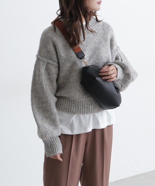 FREE'S MART（フリーズマート）の「◆バックリボンディティールニット（ニット/セーター・レディース・ピンク/ベージュ/グレー/グリーン・FREE）」の5枚目の写真