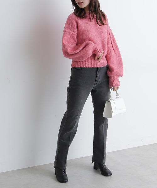 FREE'S MART（フリーズマート）の「◆バックリボンディティールニット（ニット/セーター・レディース・ピンク/ベージュ/グレー/グリーン・FREE）」の10枚目の写真