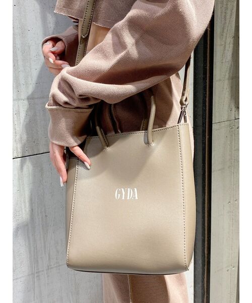 GYDA（ジェイダ）の「GYDA SHOPPER BAG（ショルダーバッグ・レディース・ブラック/ベージュ・FREE）」の6枚目の写真