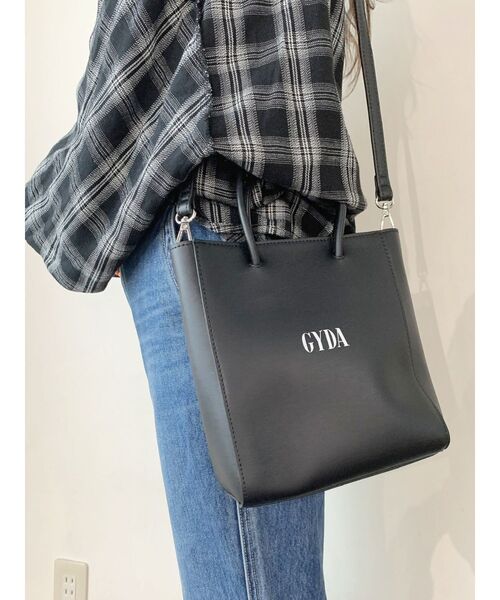 GYDA（ジェイダ）の「GYDA SHOPPER BAG（ショルダーバッグ・レディース・ブラック/ベージュ・FREE）」の8枚目の写真