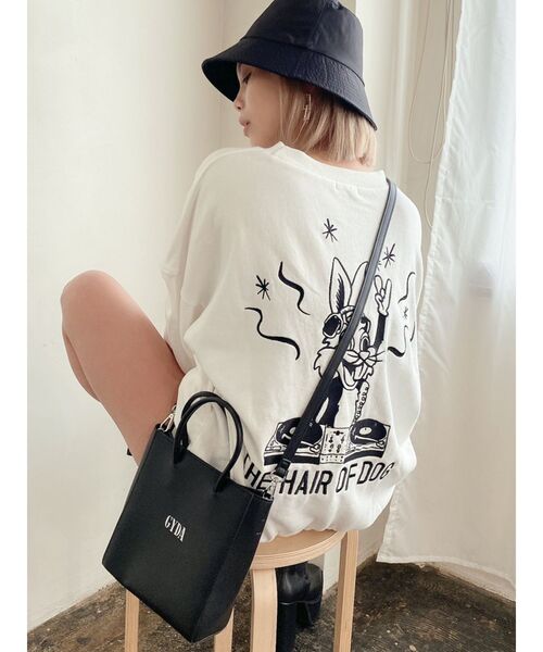 GYDA（ジェイダ）の「GYDA SHOPPER BAG（ショルダーバッグ・レディース・ブラック/ベージュ・FREE）」の13枚目の写真