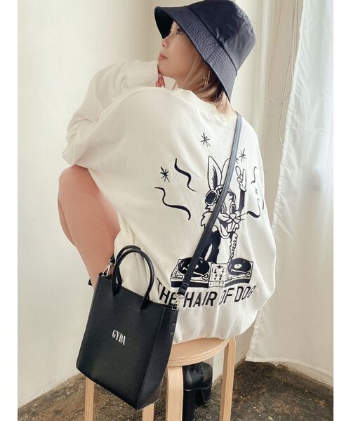 GYDA（ジェイダ）の「GYDA SHOPPER BAG（ショルダーバッグ・レディース・ブラック/ベージュ・FREE）」の15枚目の写真