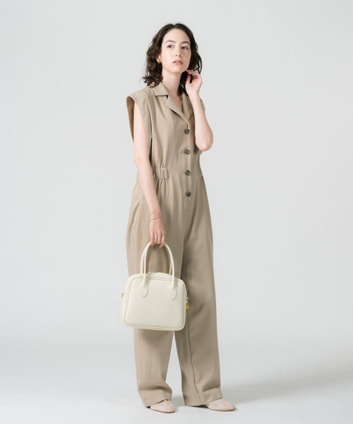 LAYMEE(レイミー)の「Sedan rompers / セダンロンパース(ワンピース・レディース・ブラック/アイボリー/キャメル・FREE)」の17枚目の写真